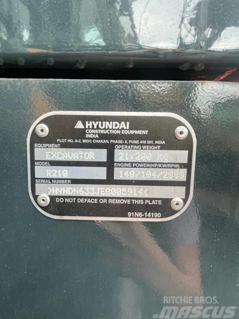 Hyundai R210 Escavadeiras de esteiras