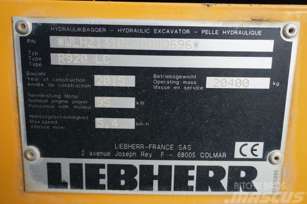 Liebherr R 920 LC Escavadeiras de esteiras
