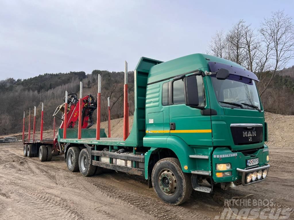 MAN TGS 33.480 Caminhões de transporte de troncos