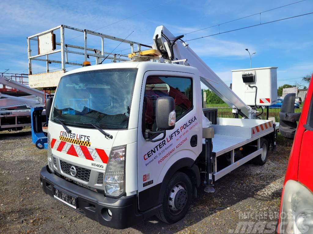 Multitel 160ALU DS -16m Nissan NT400 bucket truck boom lift Plataformas aéreas montadas em camião