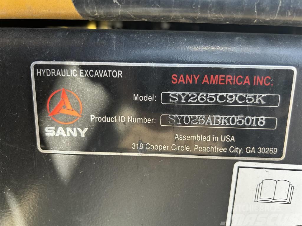 Sany SY265C Escavadeiras de esteiras