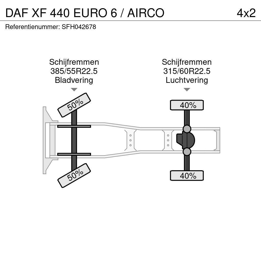 DAF XF 440 EURO 6 / AIRCO Cavalos Mecânicos