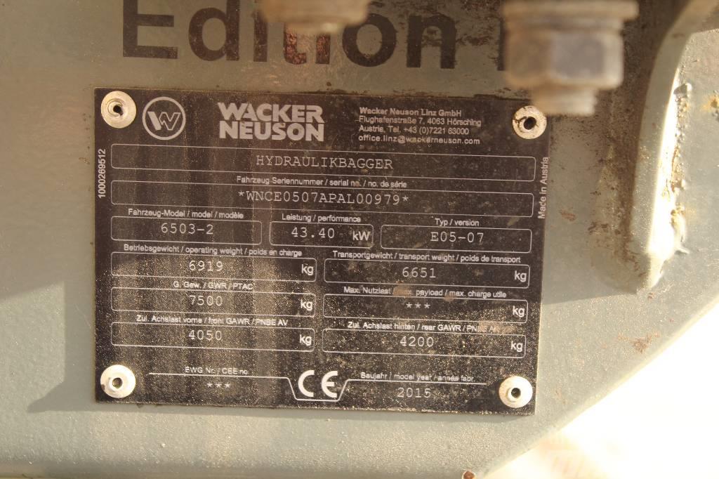 Wacker Neuson 6503 / Engcon EC 206+6 Lisälaitetta Escavadoras de rodas