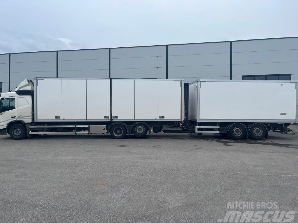 Volvo FM -Truck 21pll + trailer 15pll (36pll)  two truck Caminhões de caixa fechada