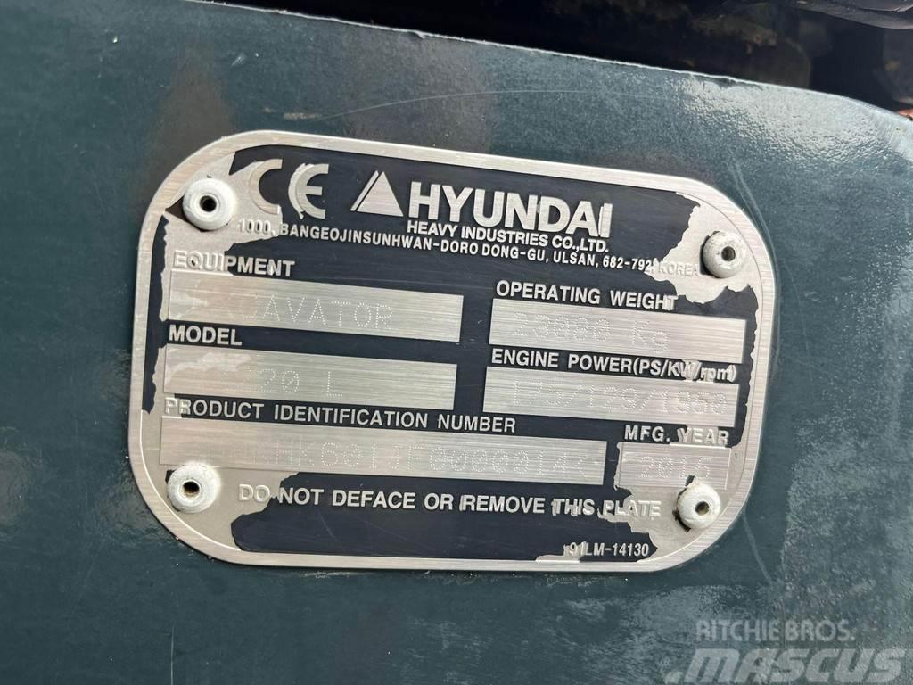 Hyundai HX 220 L ROTOTILT / AC / CENTRAL LUBRICATION / AUX Escavadeiras de esteiras