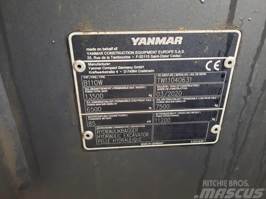 Yanmar B 110 W Escavadoras de rodas
