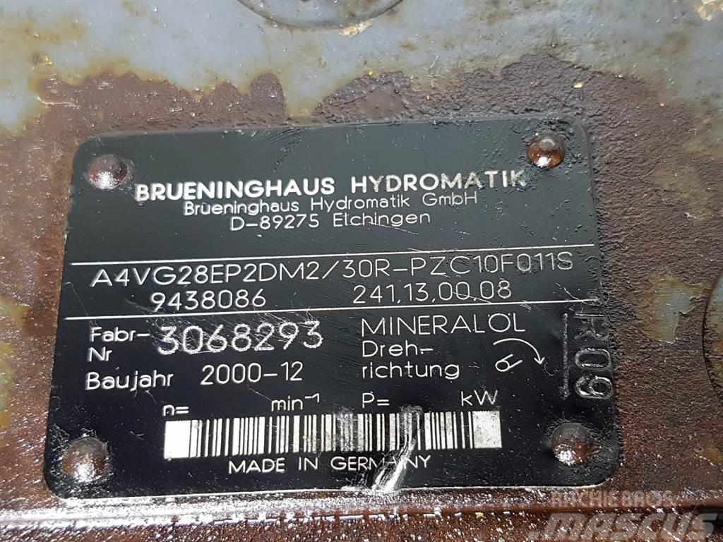 Brueninghaus Hydromatik A4VG28EP2DM2/30R-R909438086-Drive pump/Fahrpumpe Hidráulica