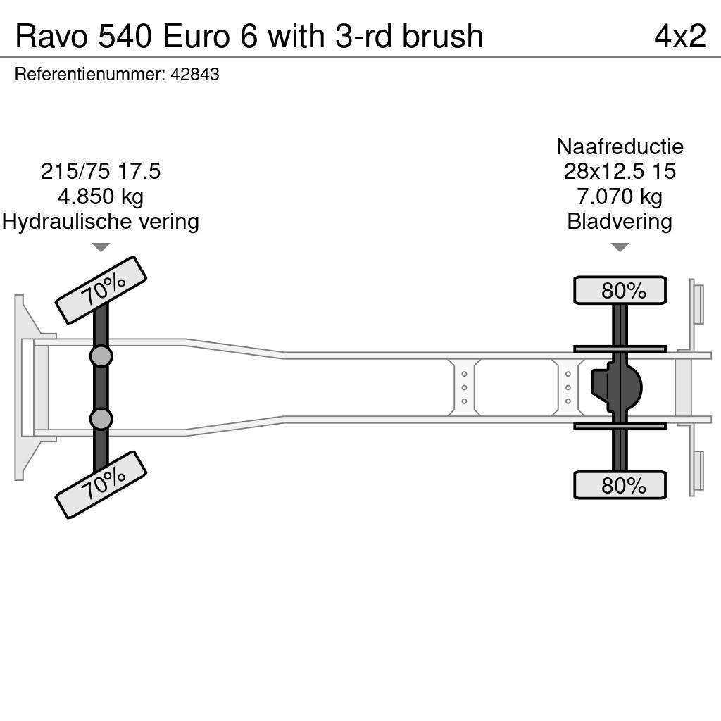 Ravo 540 Euro 6 with 3-rd brush Camiões varredores
