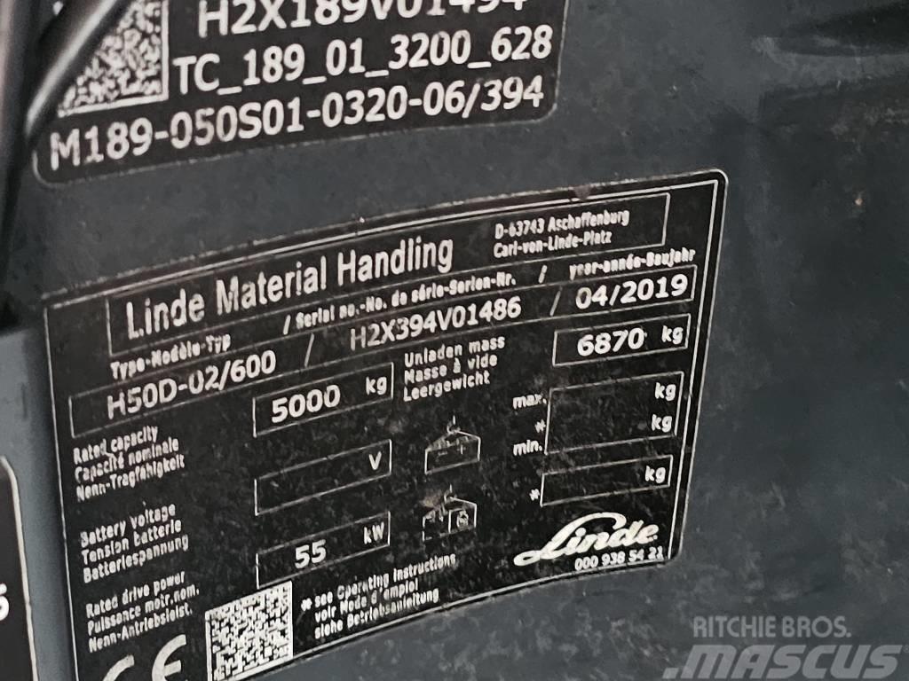 Linde H50D-02/600 Empilhadores Diesel