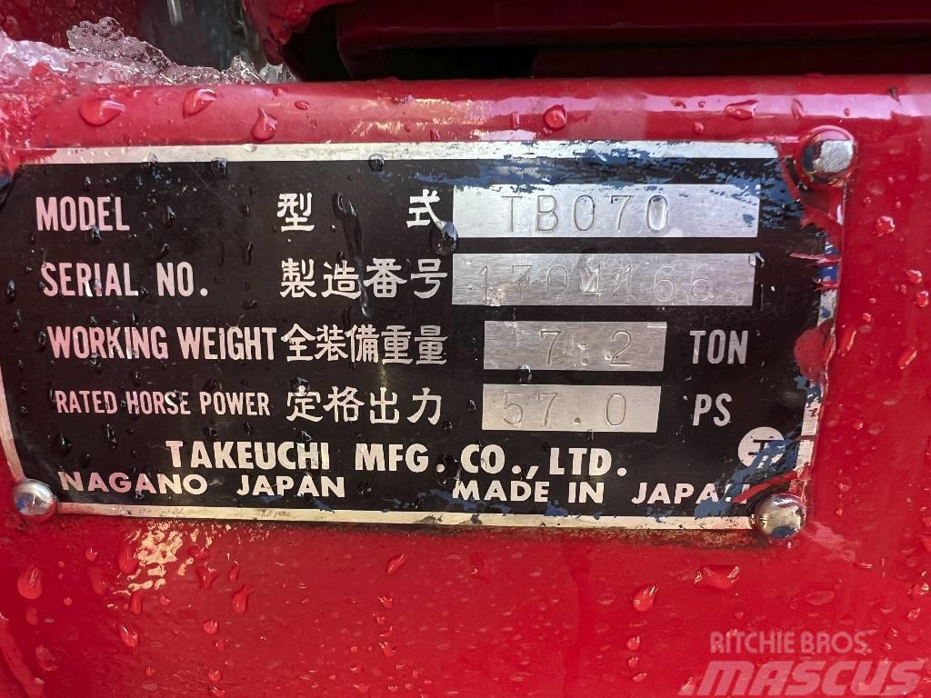 Takeuchi TB 070*+3xSchaufeln*7200 kg Miniescavadeiras