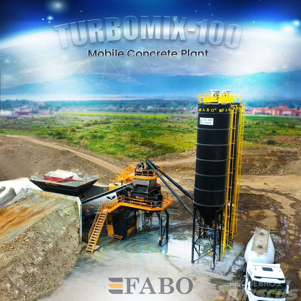 TURBOMIX-100 Mobile Concrete Batching Plant Acessórios de betonagem