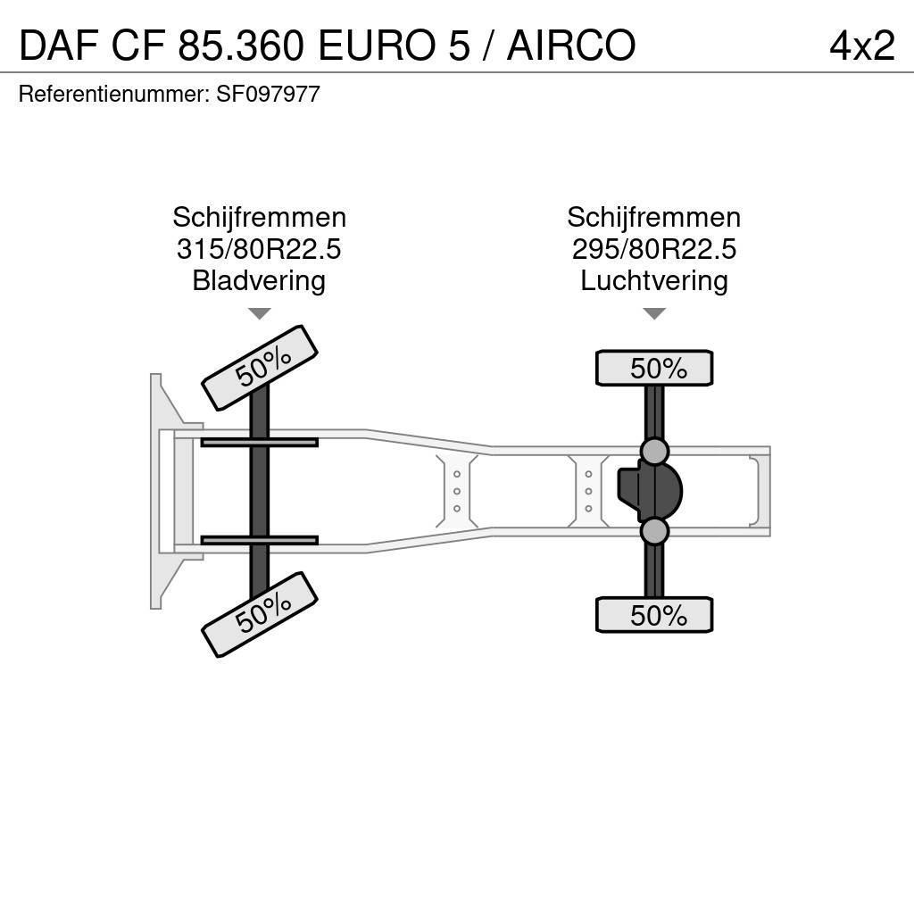 DAF CF 85.360 EURO 5 / AIRCO Cavalos Mecânicos