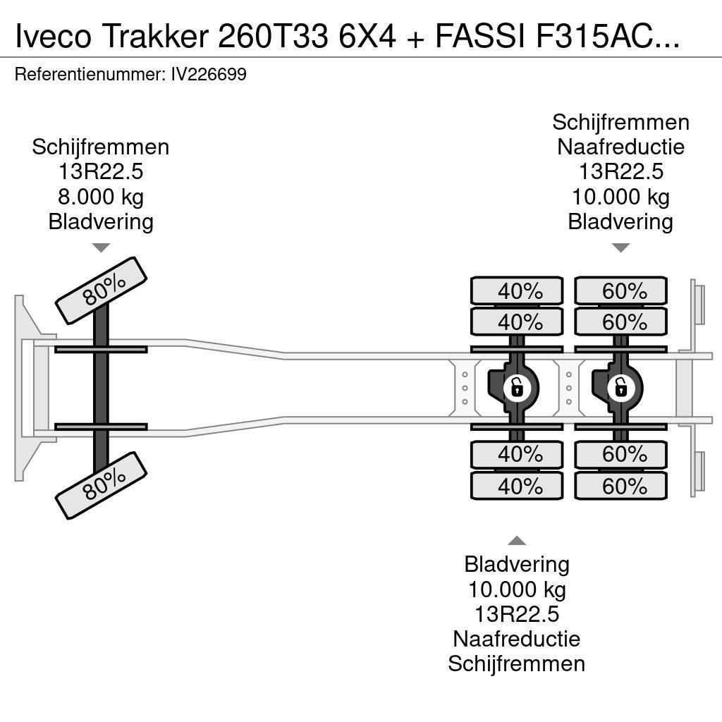 Iveco Trakker 260T33 6X4 + FASSI F315ACXP.24 + REMOTE - Camiões estrado/caixa aberta