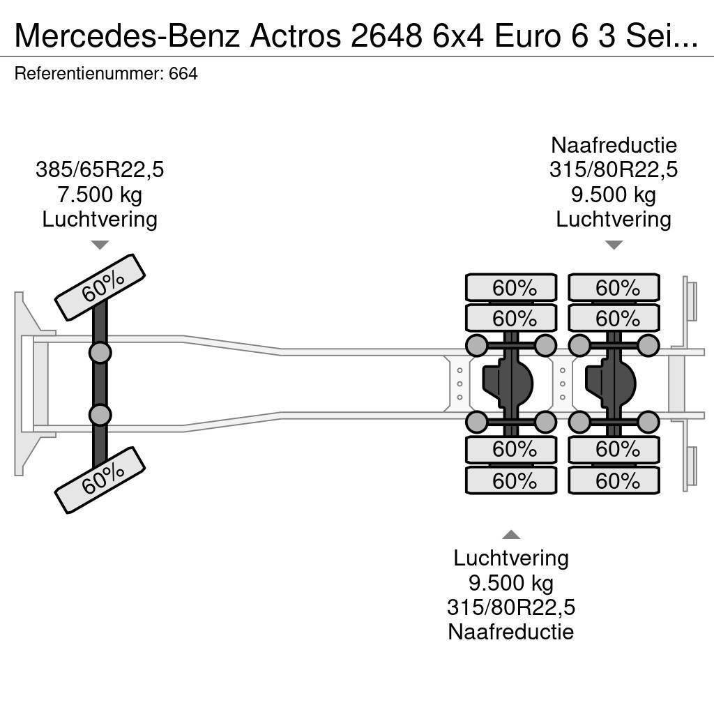 Mercedes-Benz Actros 2648 6x4 Euro 6 3 Seitenkipper! Camiões basculantes