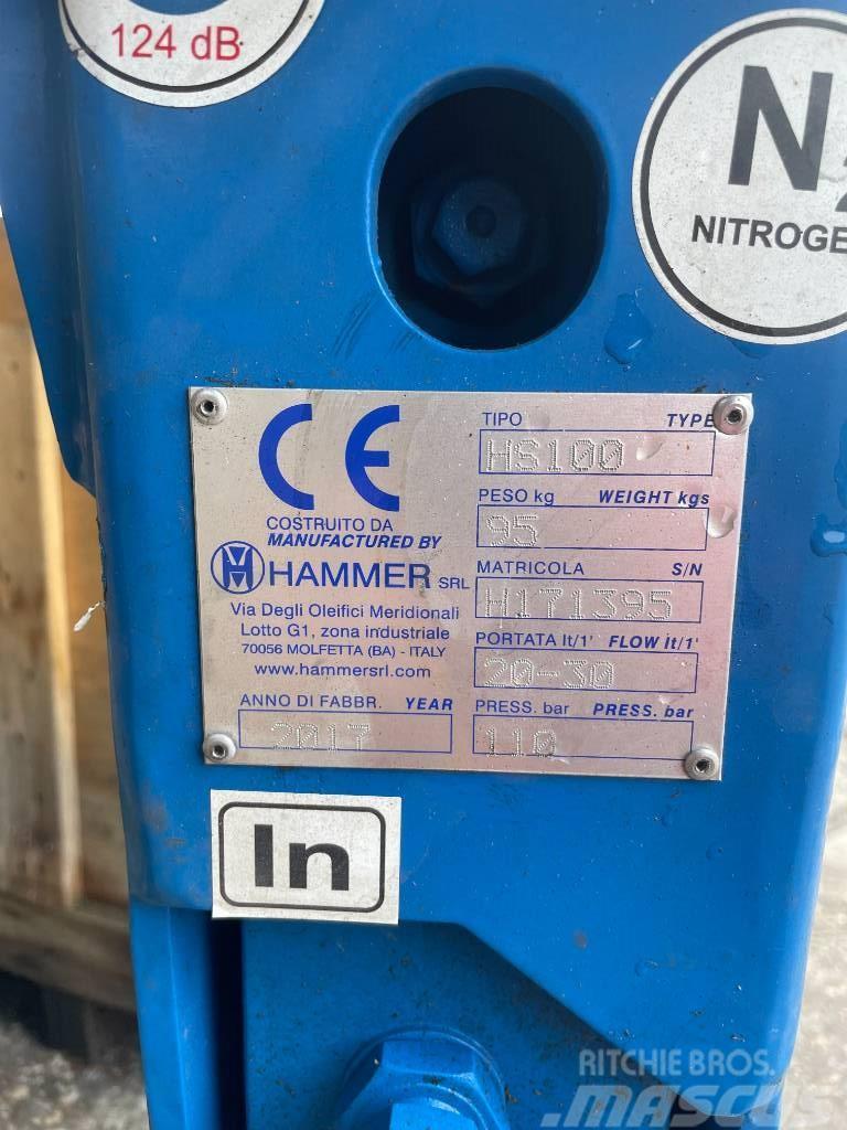 Hammer HS100 Hydraulic Breaker Martelos de quebragem