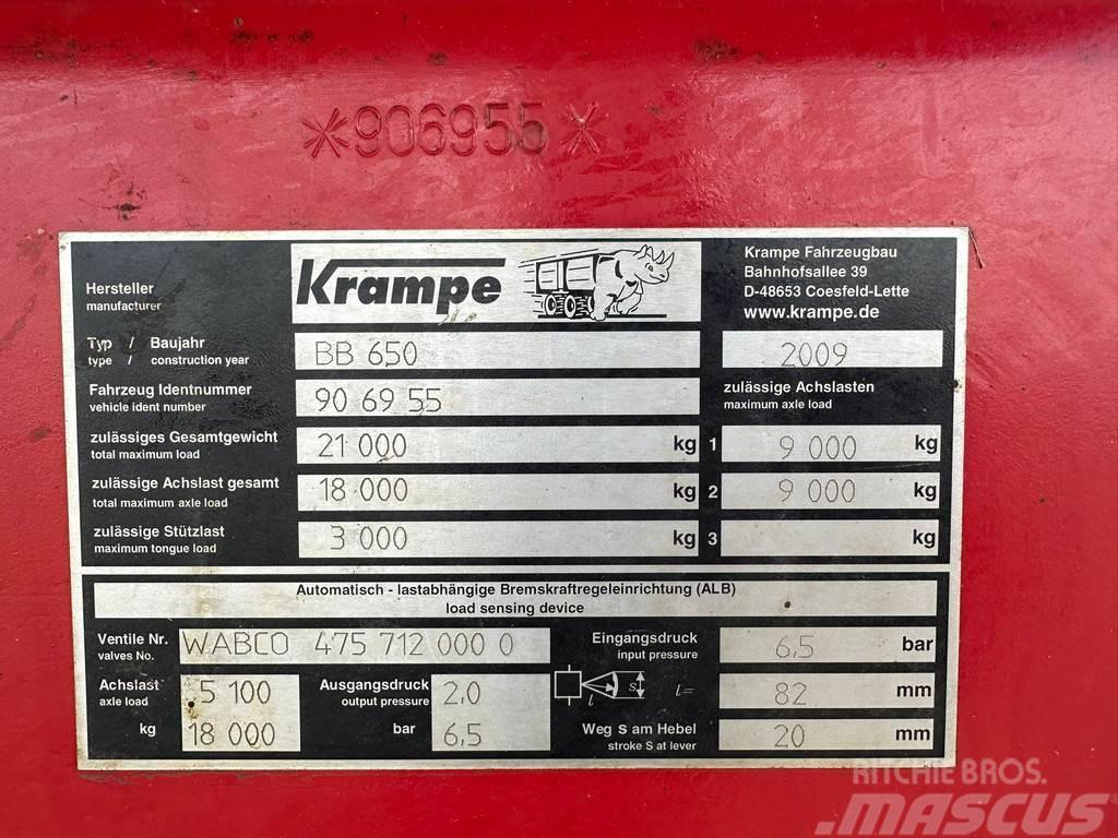 Krampe Big Body 650 Remorca Outros Reboques