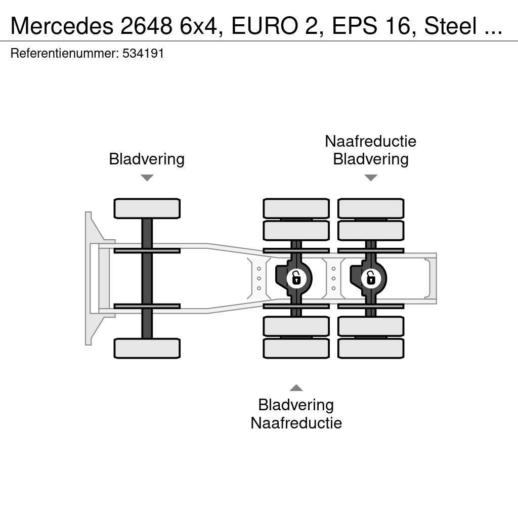 Mercedes-Benz 2648 6x4, EURO 2, EPS 16, Steel Suspension Cavalos Mecânicos
