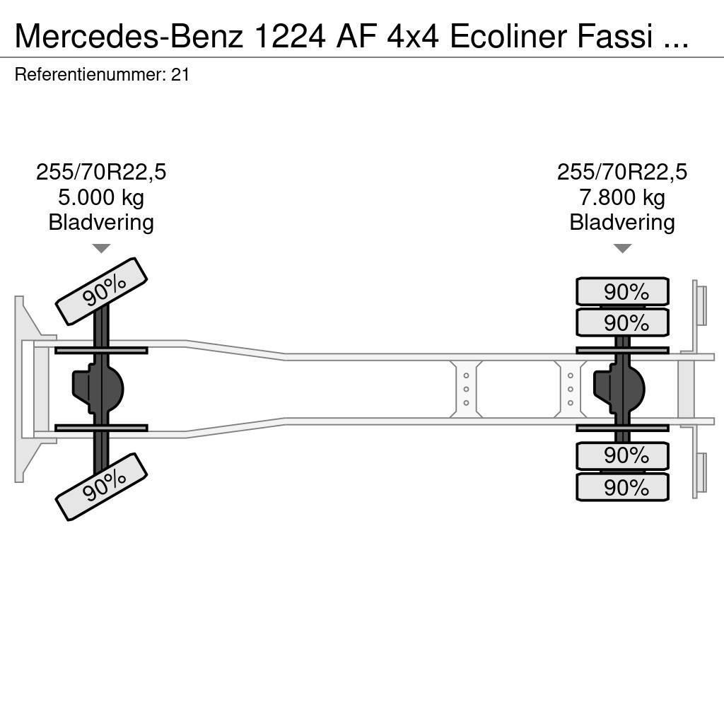 Mercedes-Benz 1224 AF 4x4 Ecoliner Fassi F85.23 Winde Beleuchtun Outros Camiões