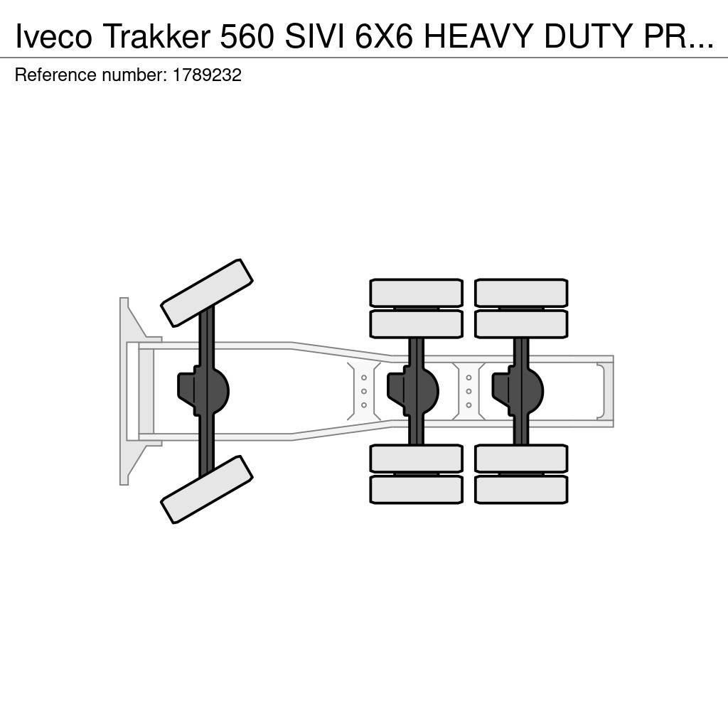 Iveco Trakker 560 SIVI 6X6 HEAVY DUTY PRIME MOVER 275 TO Cavalos Mecânicos