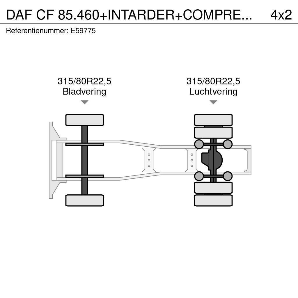 DAF CF 85.460+INTARDER+COMPRESSEUR Cavalos Mecânicos