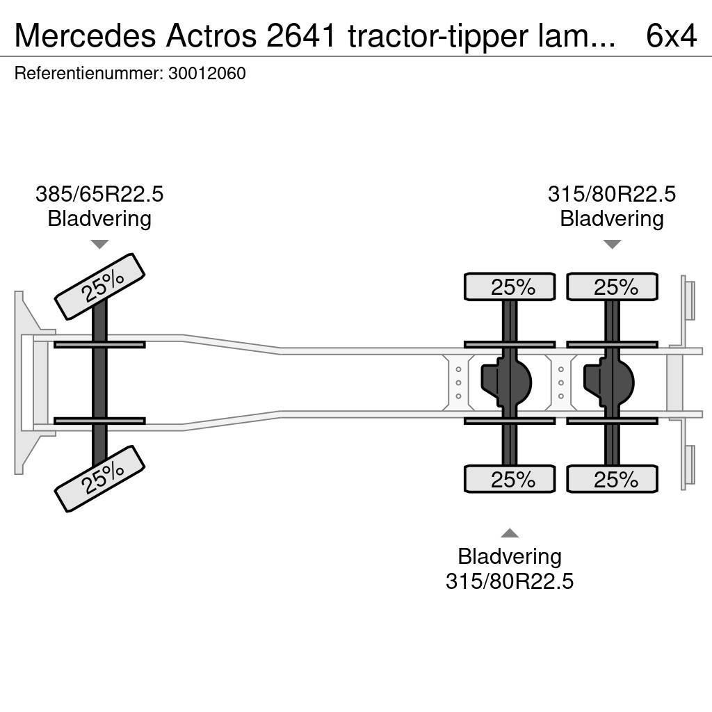 Mercedes-Benz Actros 2641 tractor-tipper lamessteel Camiões basculantes