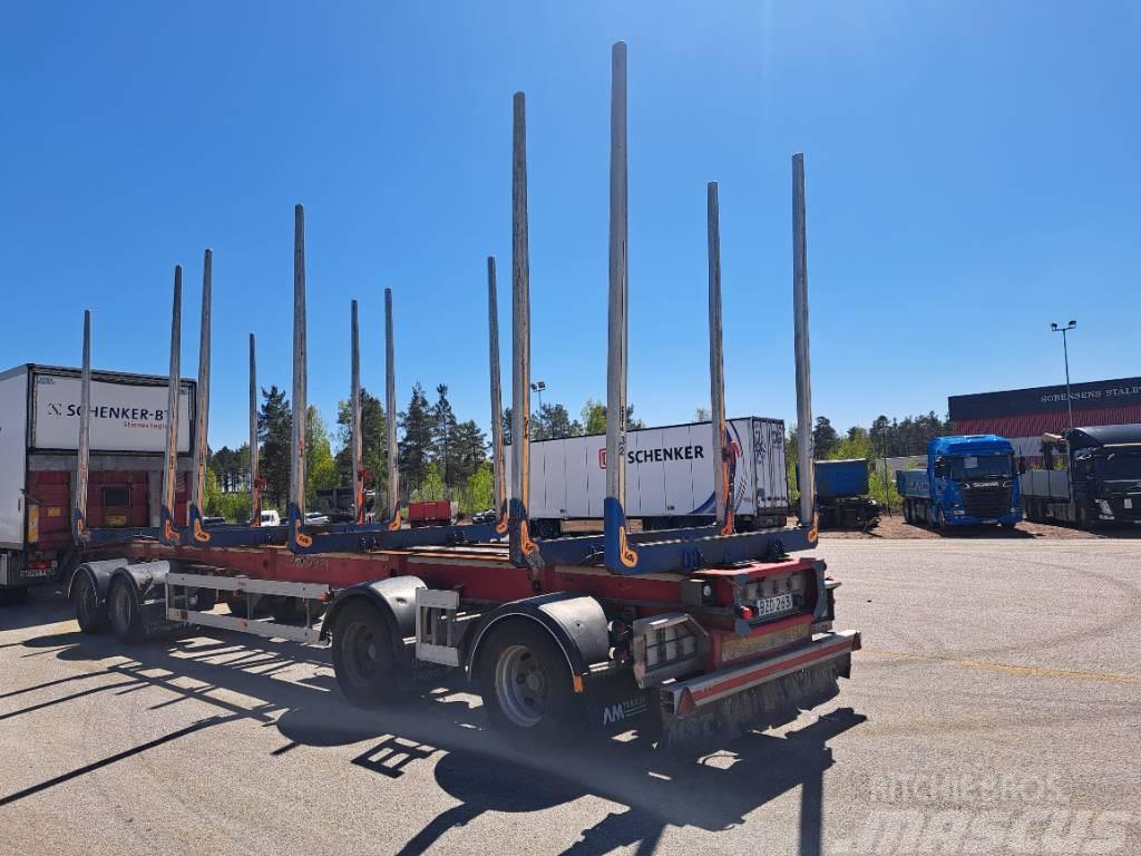 Mjölbysläpet Timmersläp Reboques de transporte de troncos