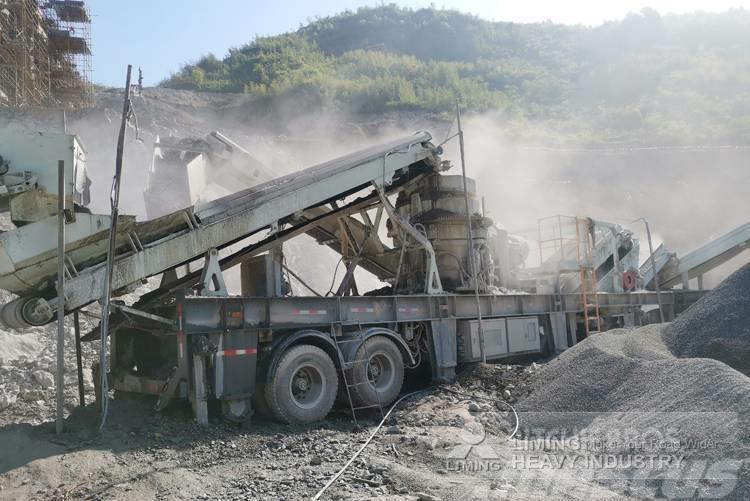 Liming 100-200tph mobile jaw crusher with screen & hopper Britadores móveis