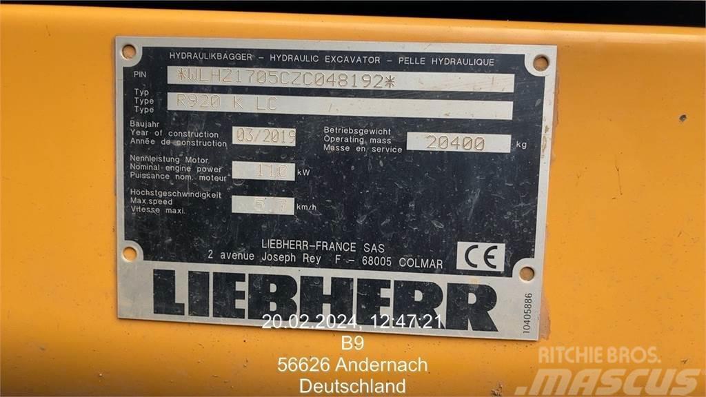 Liebherr R920 Compact Escavadeiras de esteiras