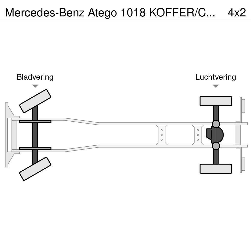 Mercedes-Benz Atego 1018 KOFFER/CAISSE + D'HOLLANDIA 1500 KG Caminhões de caixa fechada