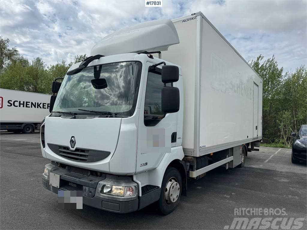 Renault Midlum 4x2 box truck w/ side door and lift. 136,00 Caminhões de caixa fechada