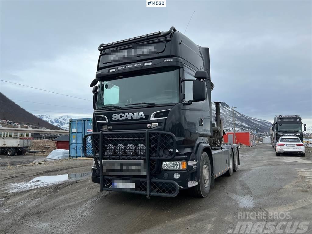 Scania R730 6x4 Crane hauler w/ 22 t/m palfinger crane Camiões grua