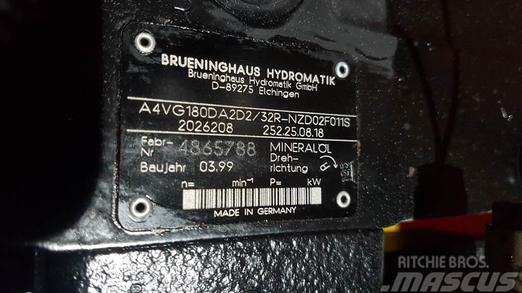 Brueninghaus Hydromatik A4VG180DA2D2/32R - Drive pump/Fahrpumpe/Rijpomp Hidráulica