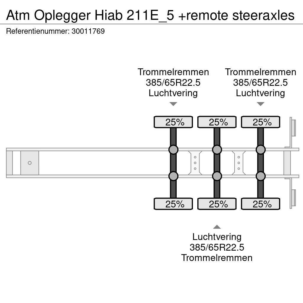 ATM Oplegger Hiab 211E_5 +remote steeraxles Outros Semi Reboques