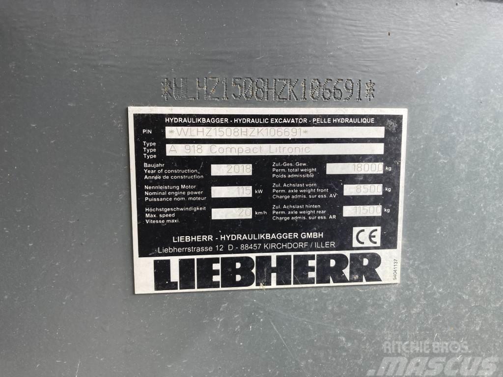 Liebherr A 918 Compact Litronic Escavadoras de rodas