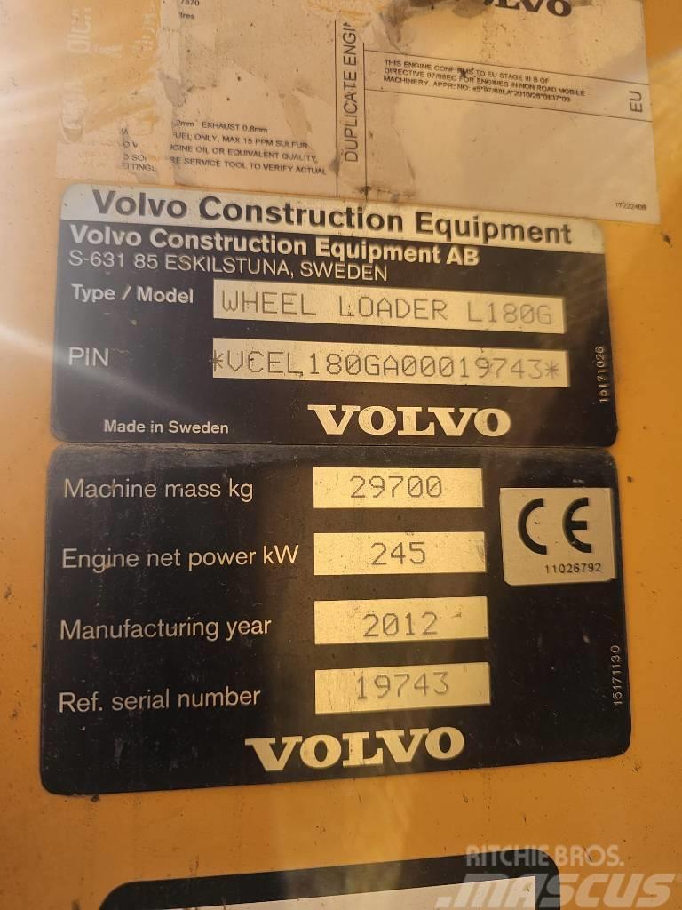 Volvo L180G with weight Carregadeiras de rodas