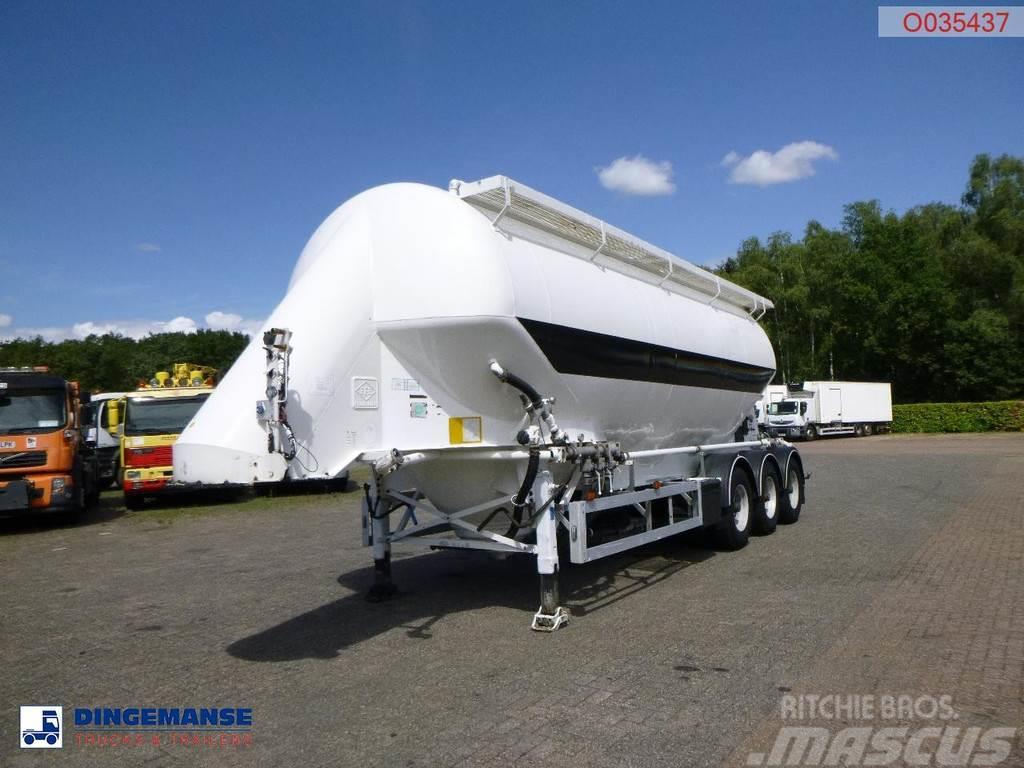 Feldbinder Powder tank alu 40 m3 / 1 comp Tanker semi-trailers