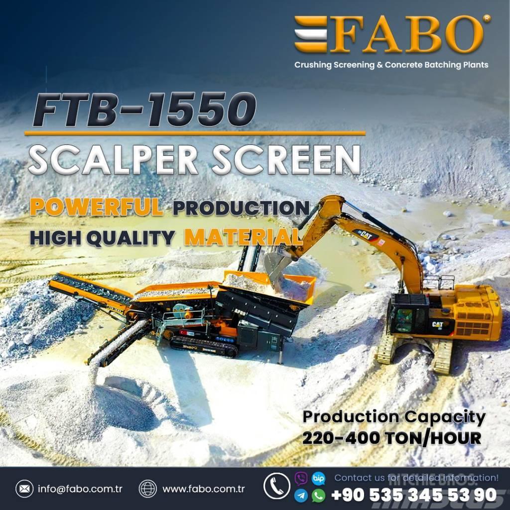 Fabo FTB 1550 Scalping Screener Apron/Belt Feeder Stock Screeners