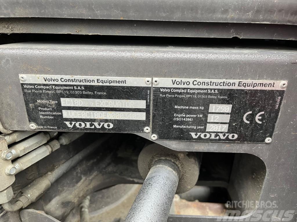 Volvo ECR 18 D Miniescavadeiras