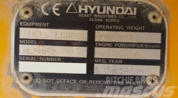 Hyundai HL 740-7 Carregadeiras de rodas