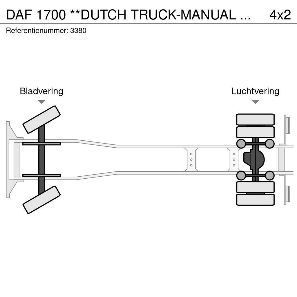DAF 1700 **DUTCH TRUCK-MANUAL PUMP** Caminhões de caixa fechada
