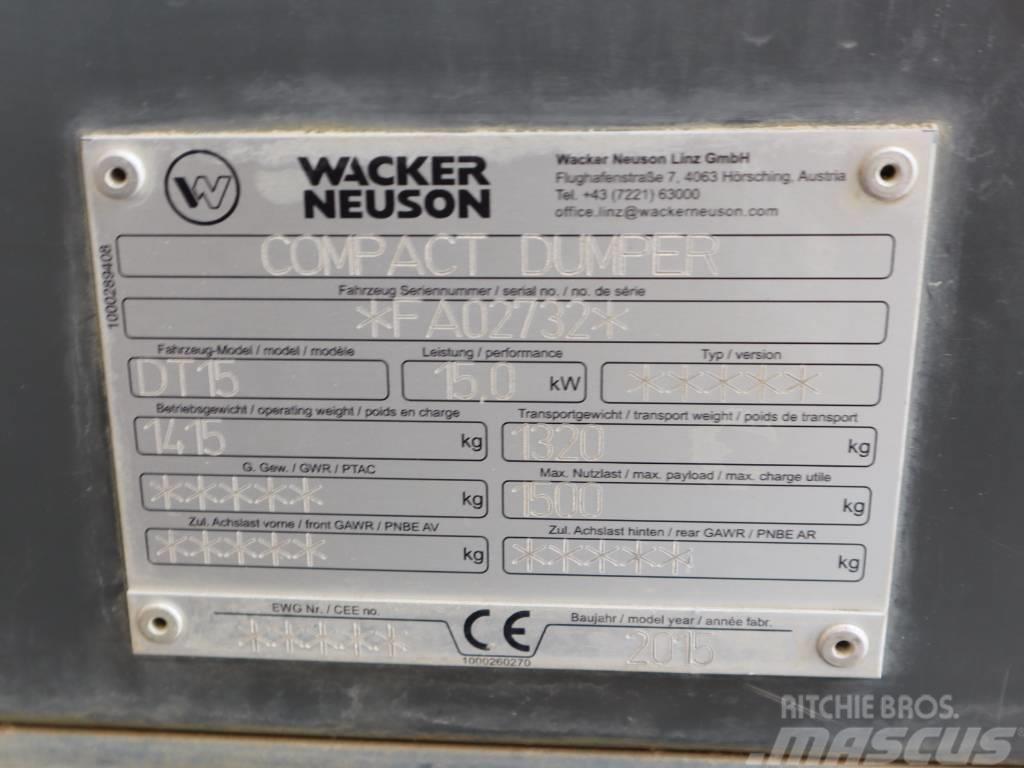 Wacker Neuson DT 15 Dumpers de rastos