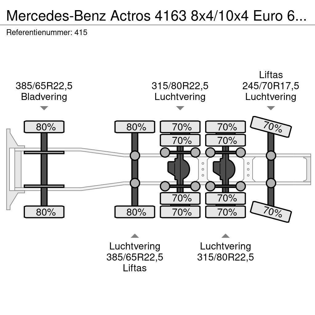 Mercedes-Benz Actros 4163 8x4/10x4 Euro 6 Titan Andockanhanger H Cavalos Mecânicos