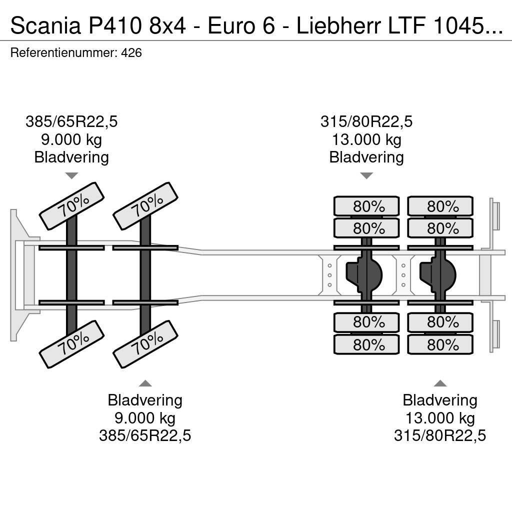 Scania P410 8x4 - Euro 6 - Liebherr LTF 1045-4.1 - Radio Gruas Todo terreno
