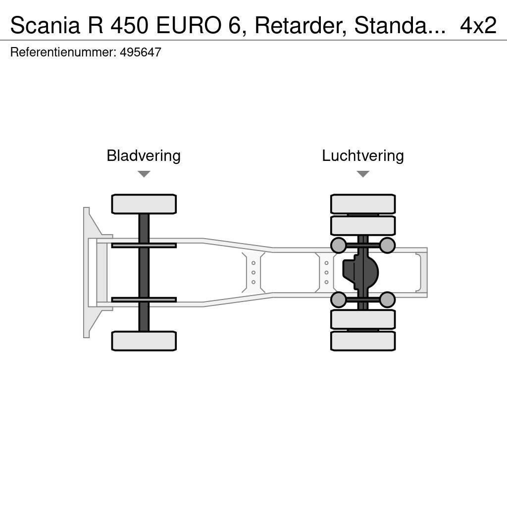 Scania R 450 EURO 6, Retarder, Standairco Cavalos Mecânicos