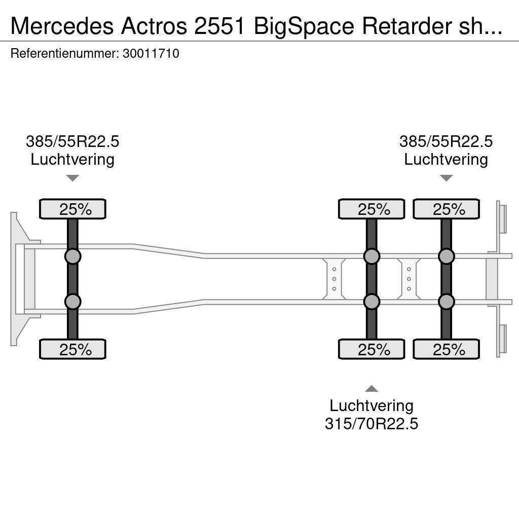 Mercedes-Benz Actros 2551 BigSpace Retarder showtruck Camiões porta-contentores
