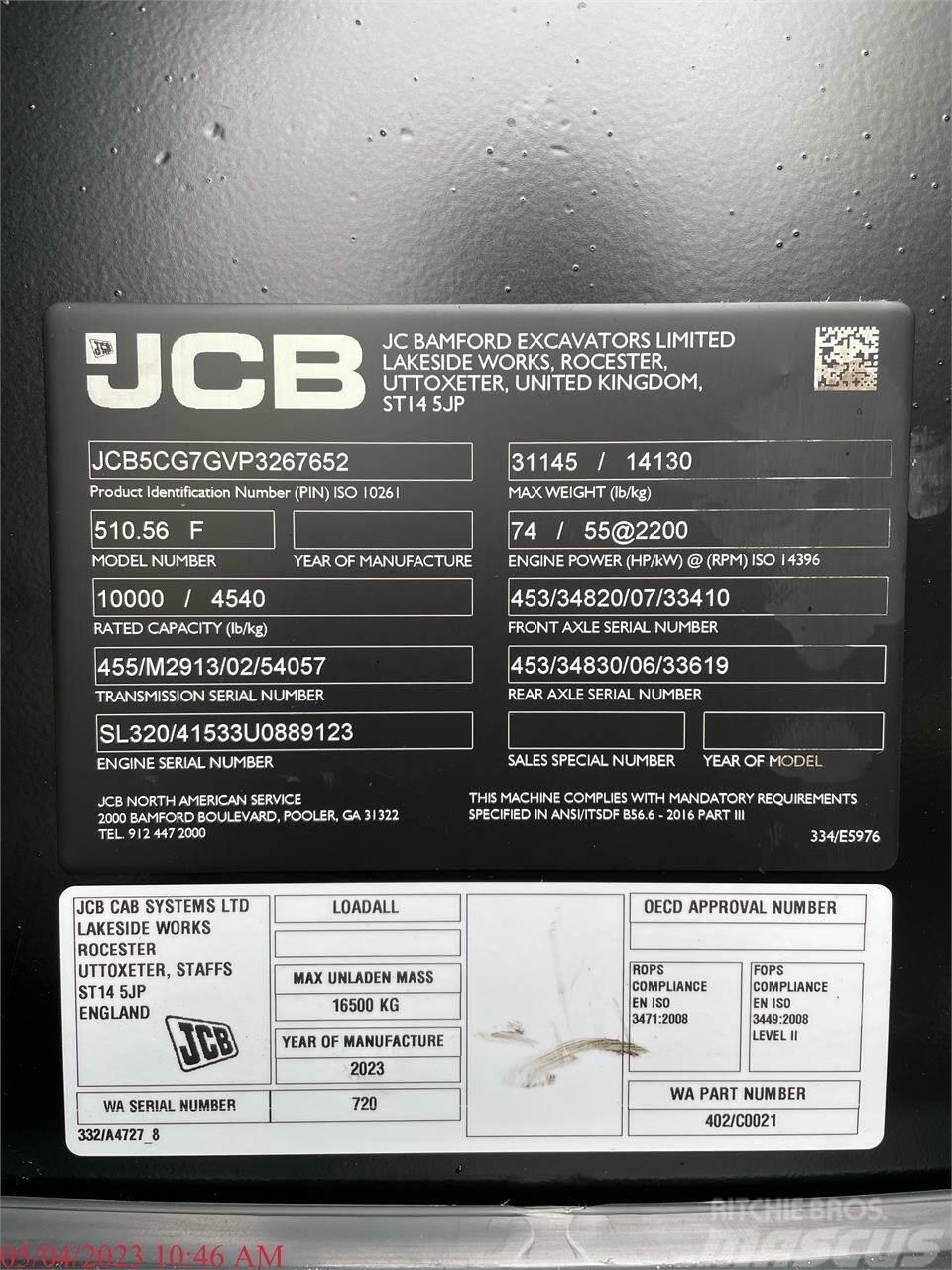 JCB 510-56 Manipulador telescópico