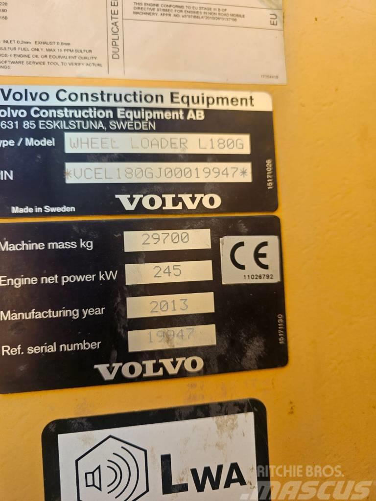 Volvo L180G capacity 6,1 m3 with weight / l150 l180 Carregadeiras de rodas