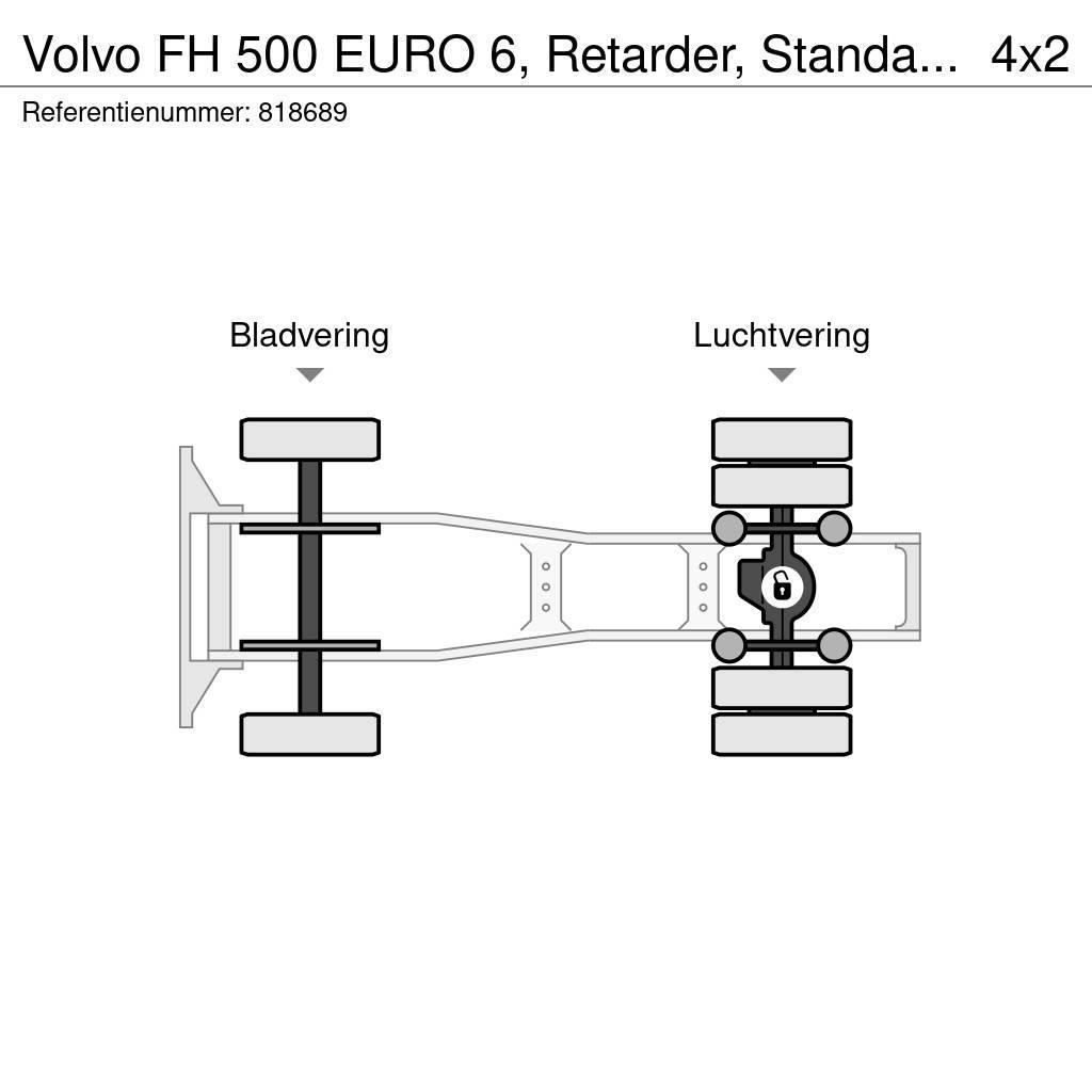 Volvo FH 500 EURO 6, Retarder, Standairco Cavalos Mecânicos