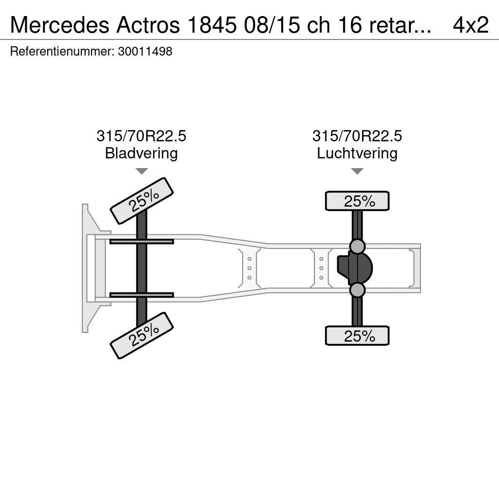 Mercedes-Benz Actros 1845 08/15 ch 16 retarder 2 tanks Cavalos Mecânicos