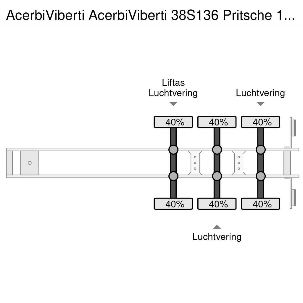  AcerbiViberti 38S136 Pritsche 13.80m Semi Reboques estrado/caixa aberta